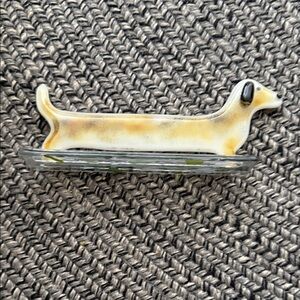 Handmade Fused Glass Sausage Dog (Dachshund)